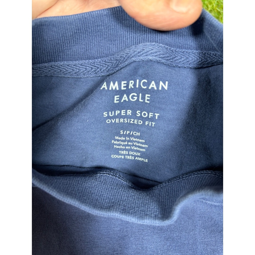 American Eagle Mens Long Sleeve Super Soft Oversized Fit Tee Shirt - Picture 2 of 4